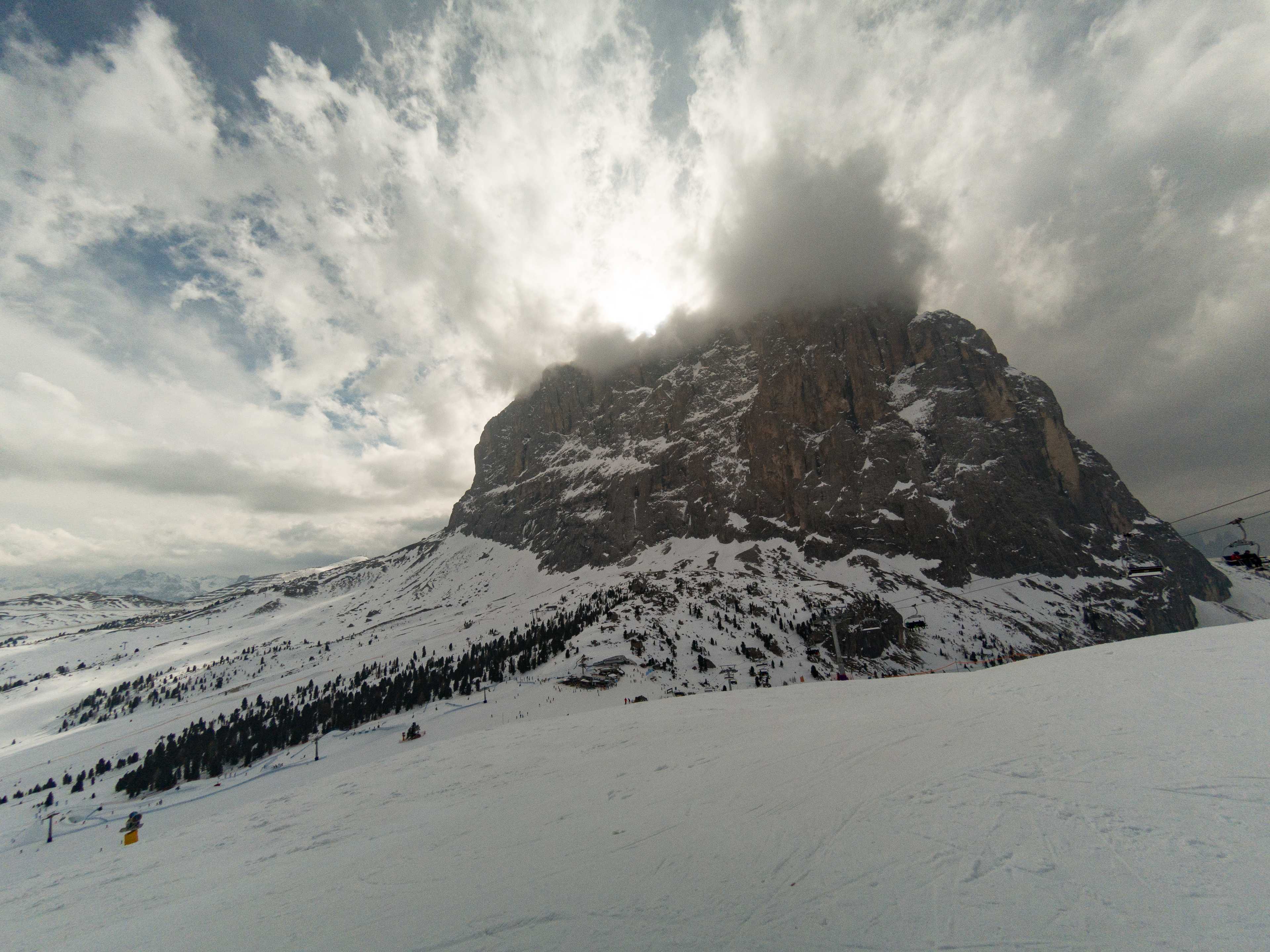 The view from Piz Sella (2284 m a.s.l.), Val Gardena
