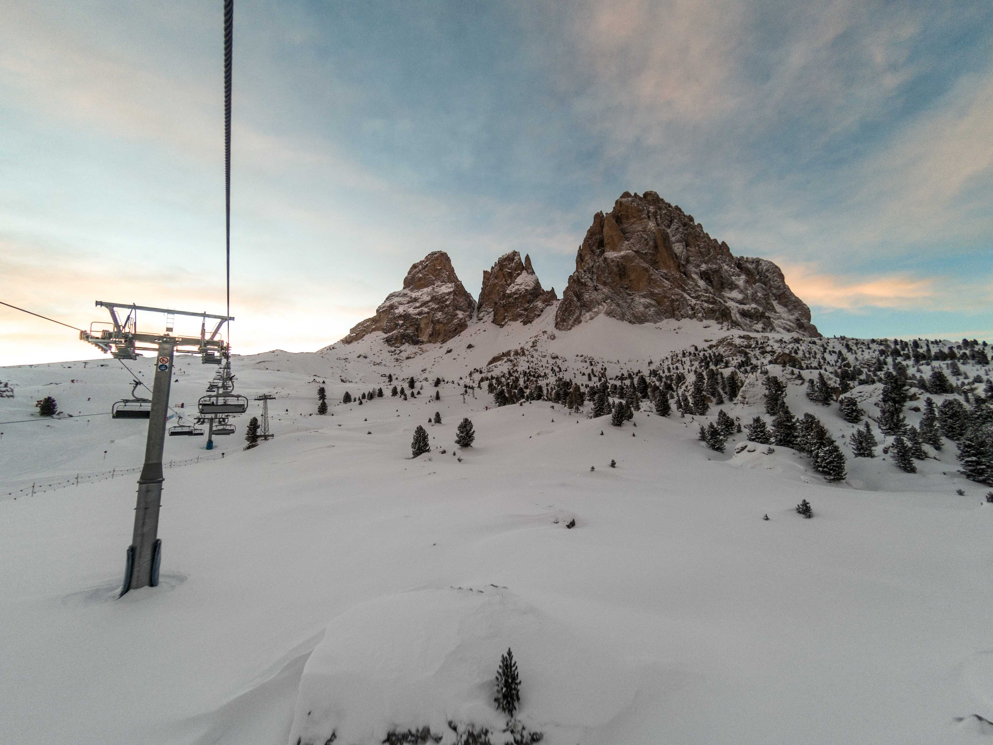 On my way to Val di Fassa, Salei chairlift, Val Gardena