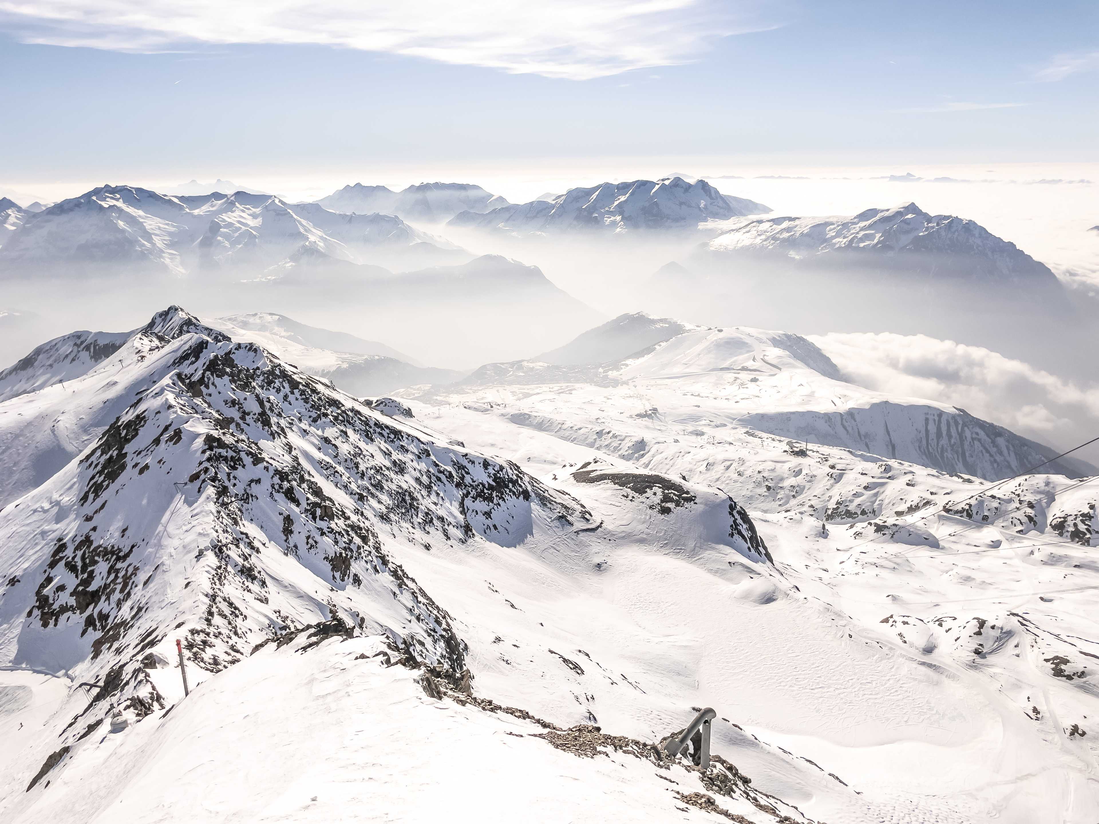 View towards Herpie, Pic Blanc (3330 m a.s.l.), Alpe d'Huez
