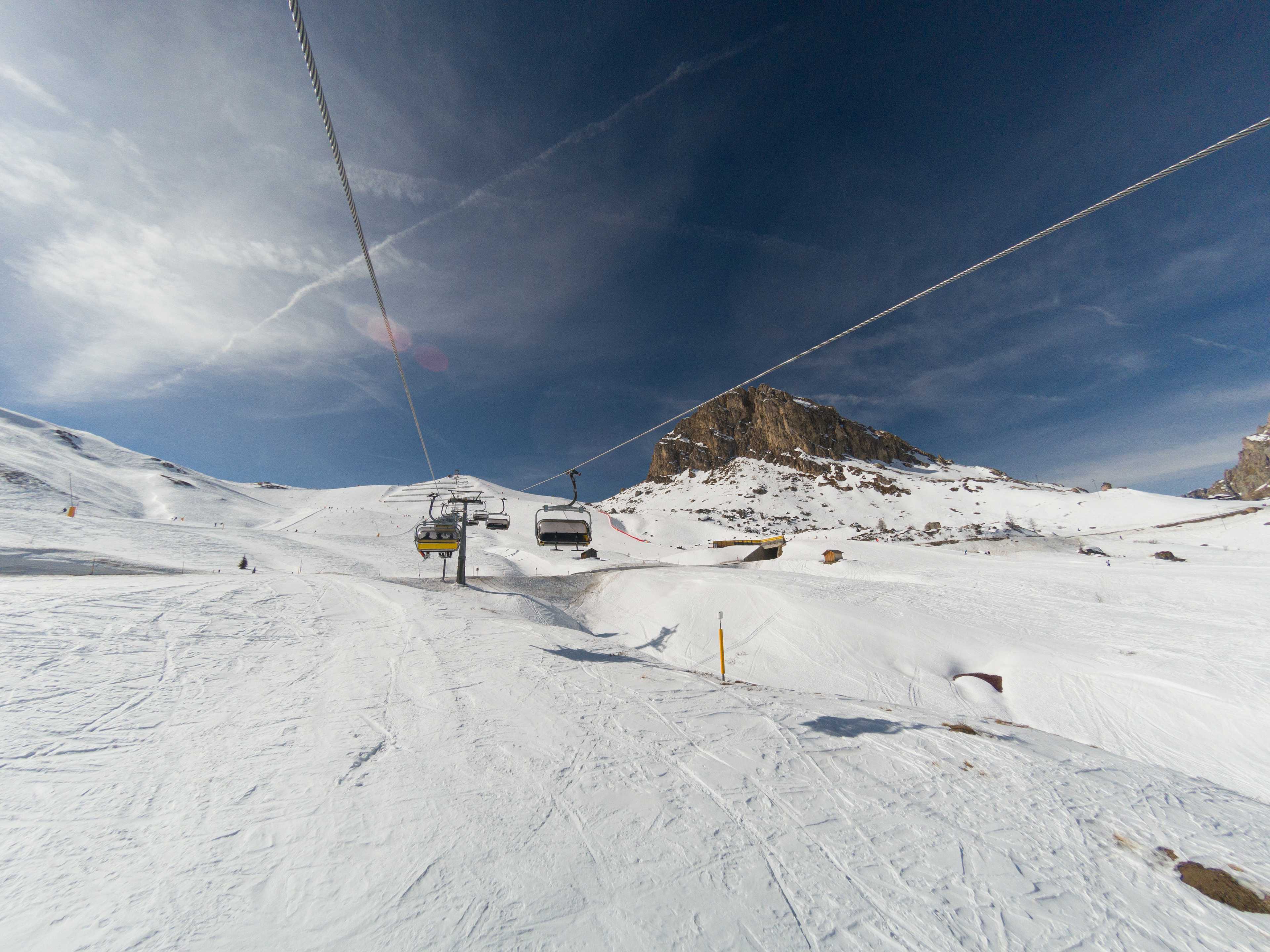 Lezuo chairlift leading to Belvedere (Val di Fassa), Arabba