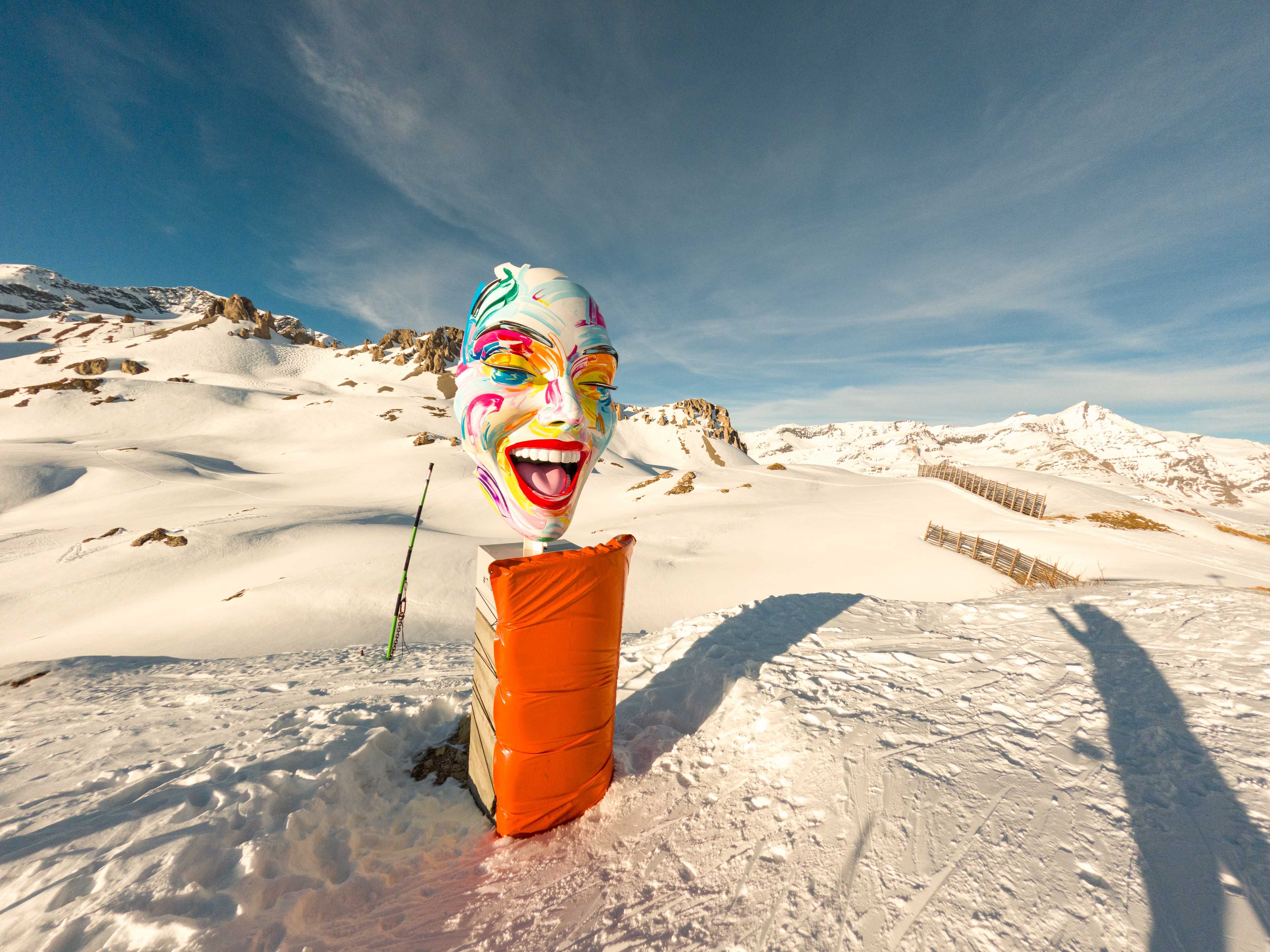 Trochę sztuki w Tignes