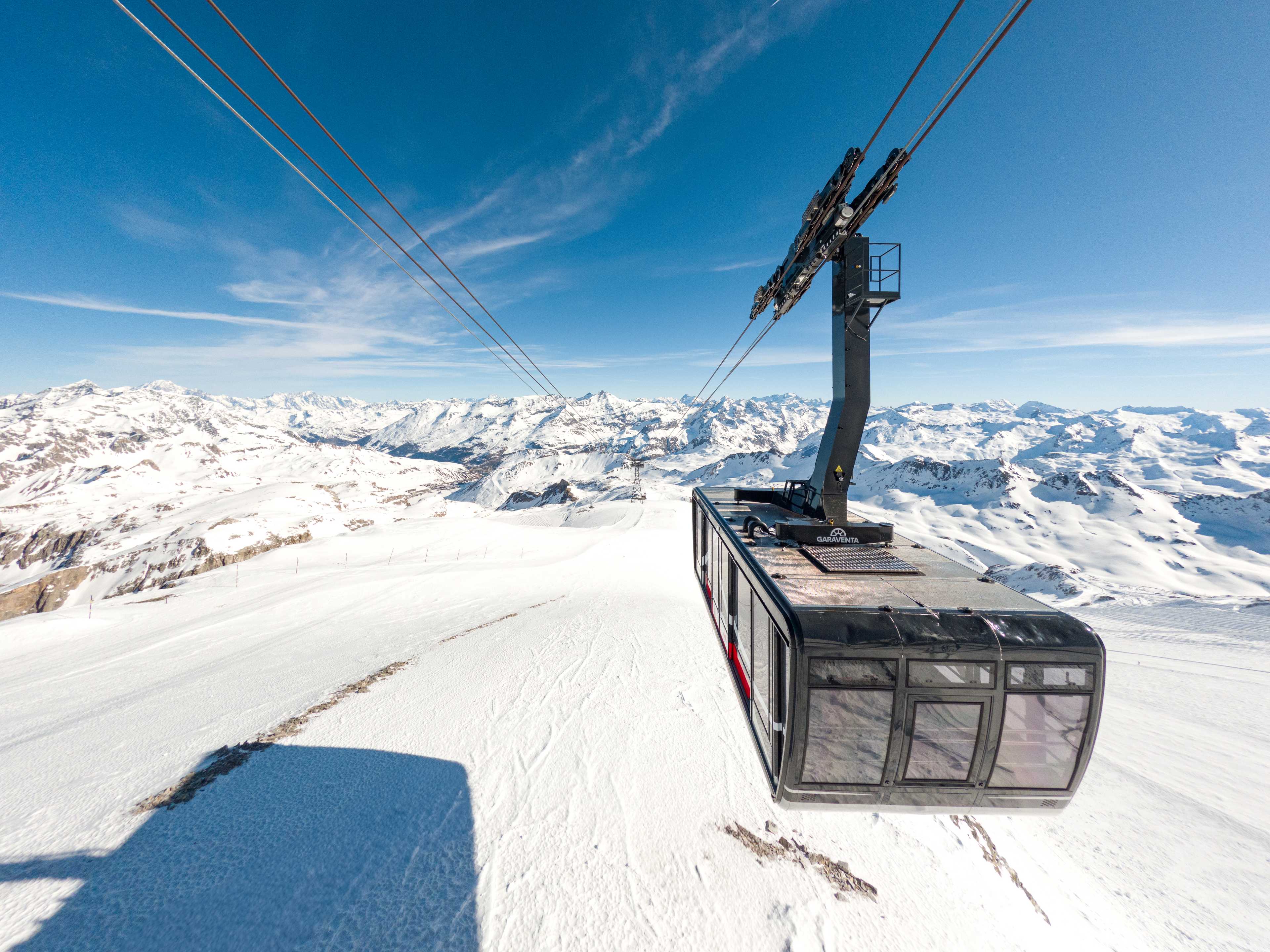 Kolej linowa Grande Motte (3456 m n.p.m.), Tignes