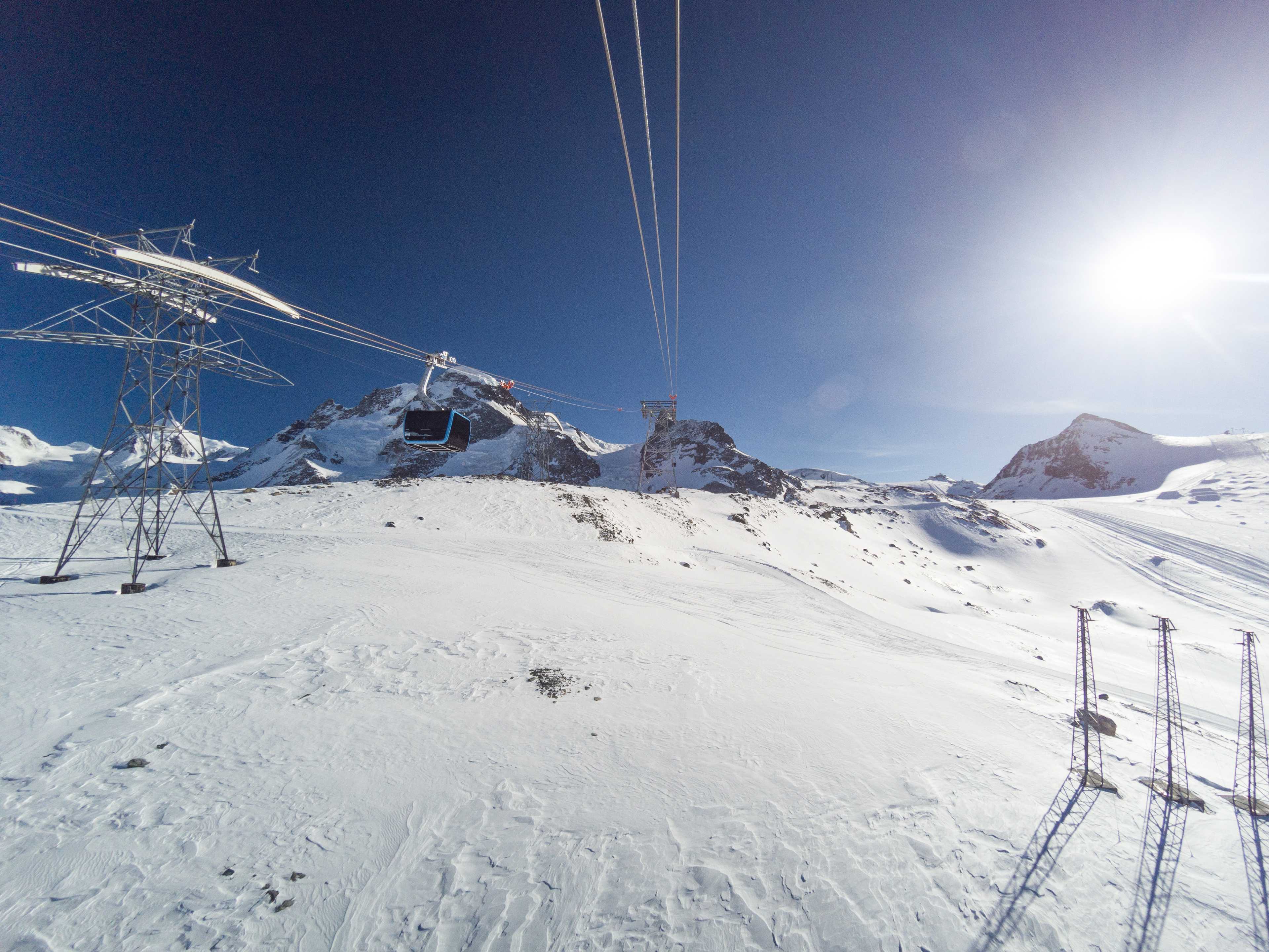 3-S ropeway towards Klein Matterhorn, Zermatt