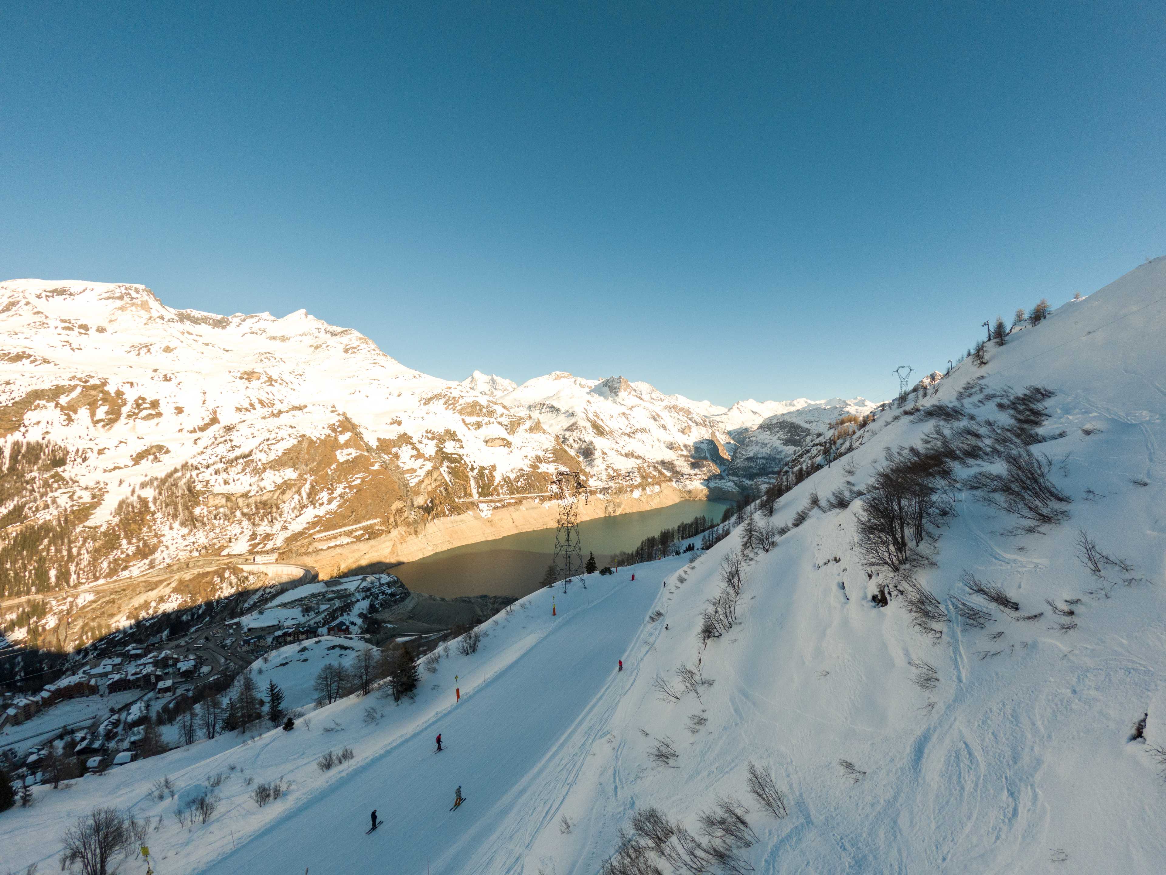 Zjazd do Tignes 1800