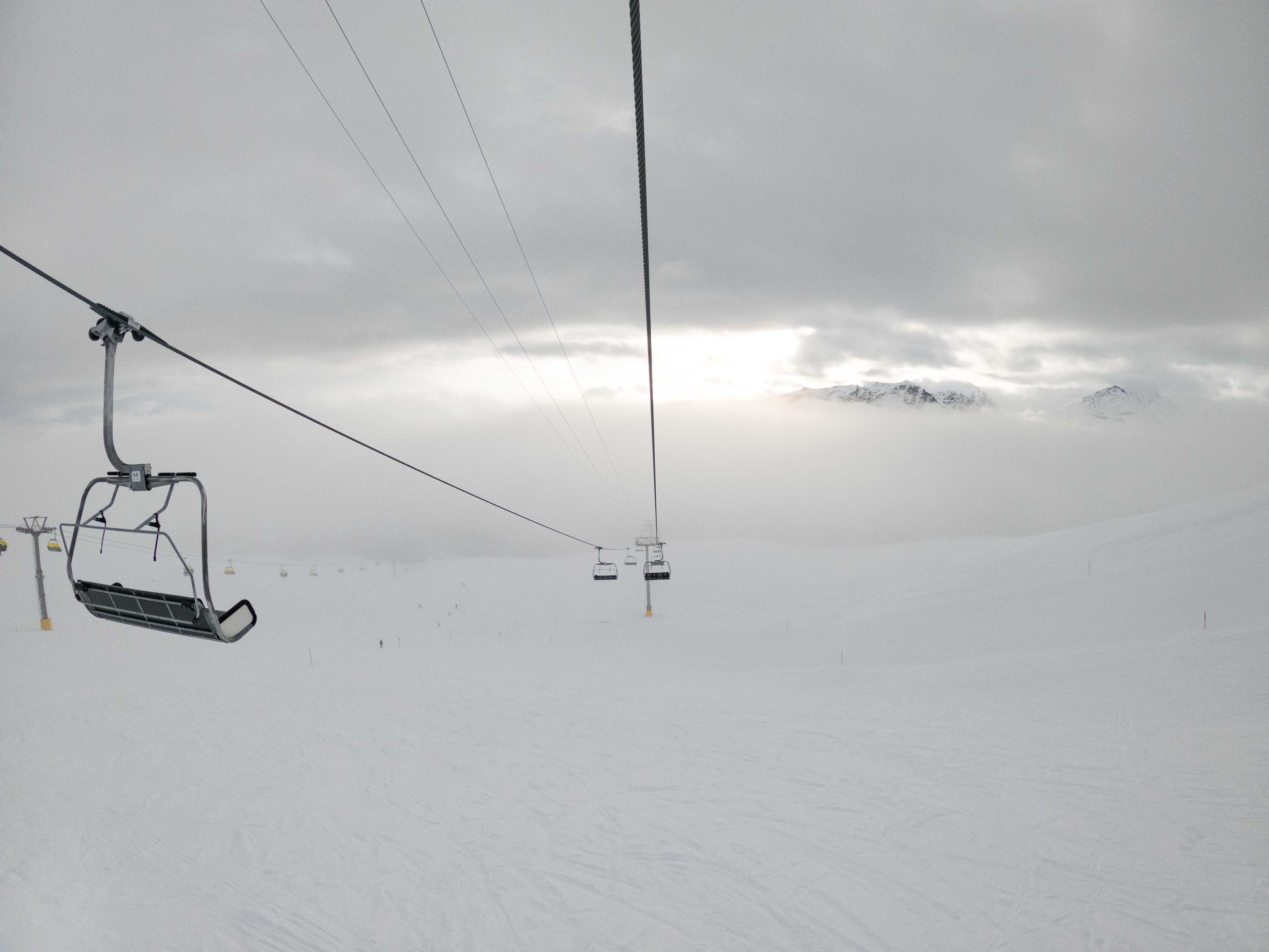 Alp Giop chairlift, Corviglia, St. Moritz