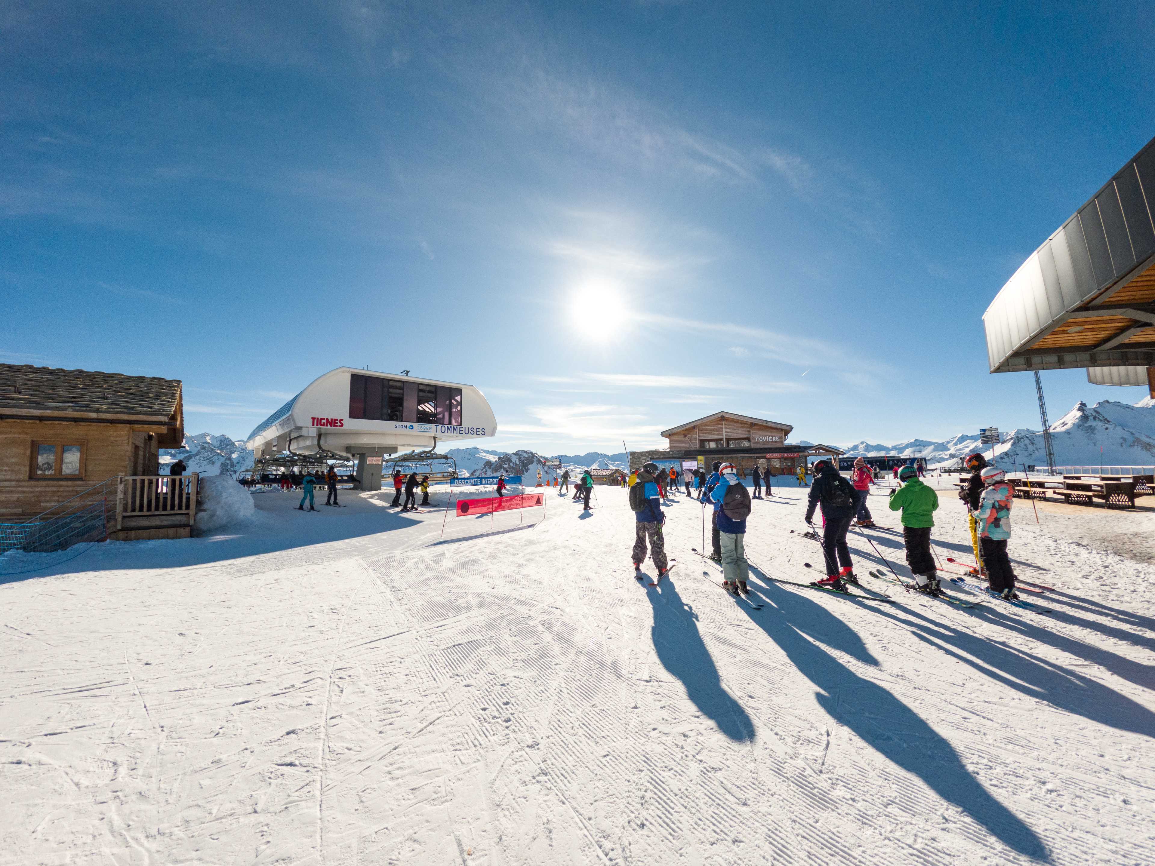 Tovière, Tignes: Połączenie z Val d’Isère