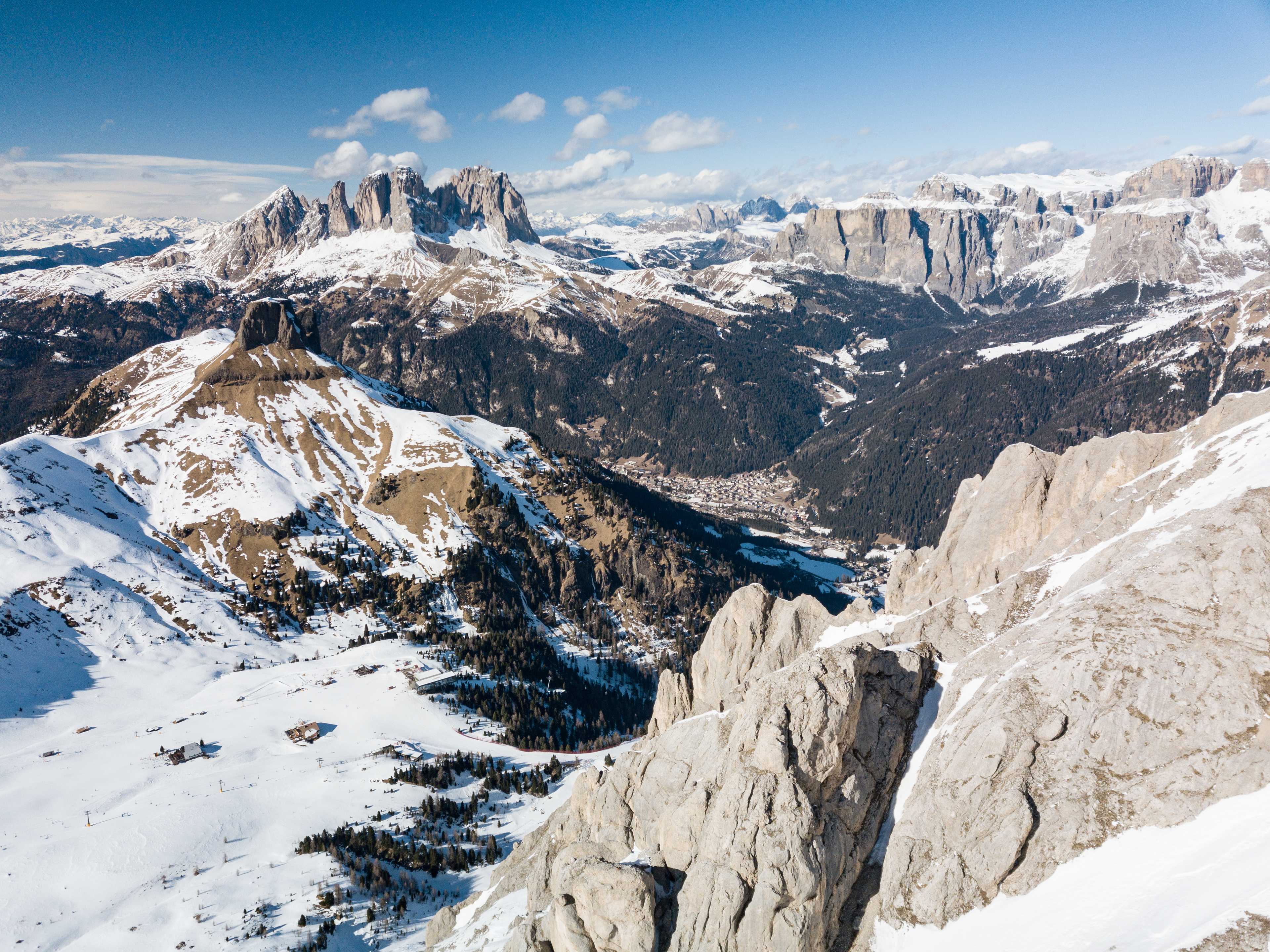 Val di Fassa and the town of Canazei
