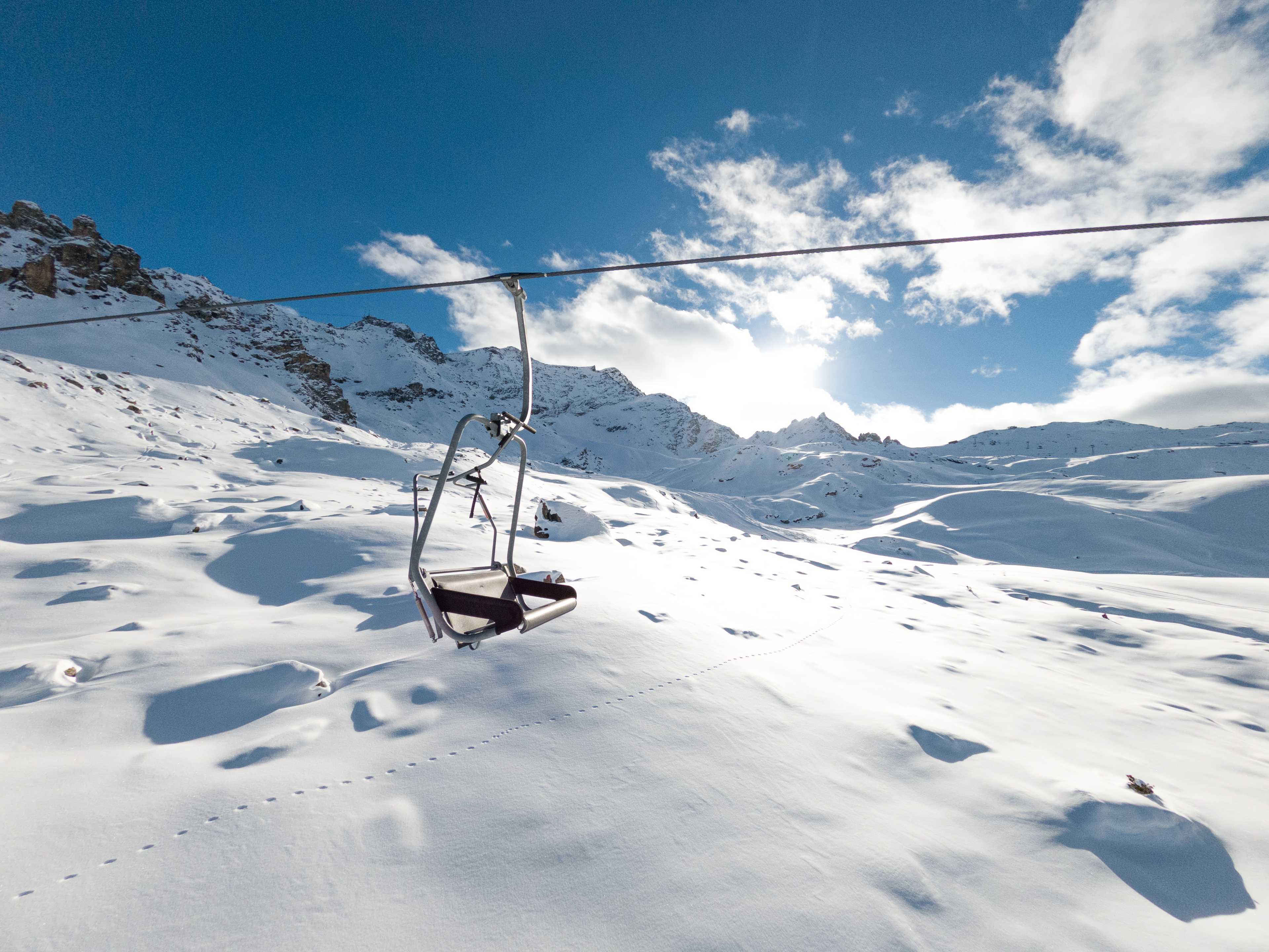 Chairlift to Curtinella, Corvatsch, St. Moritz