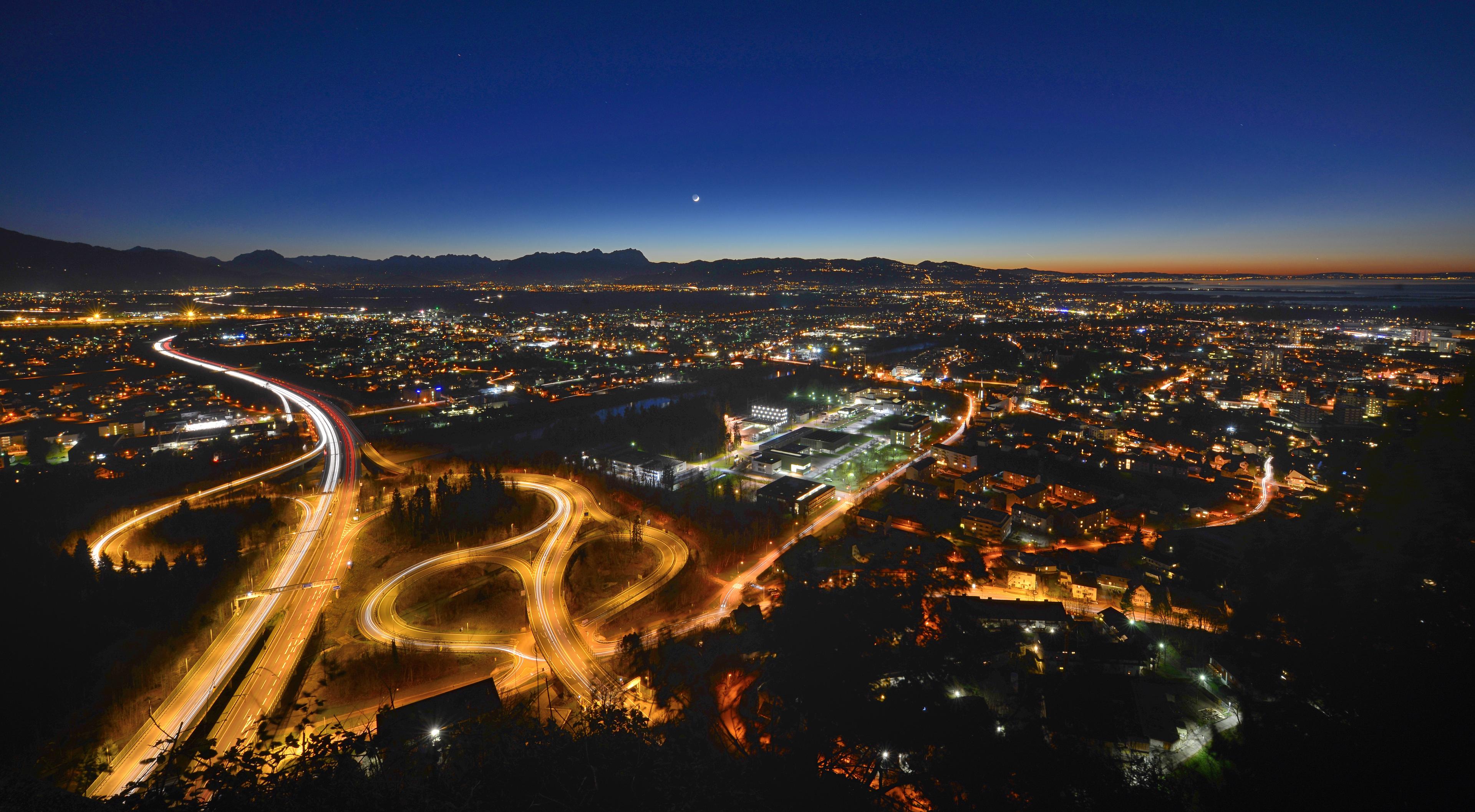 Bregenz at night