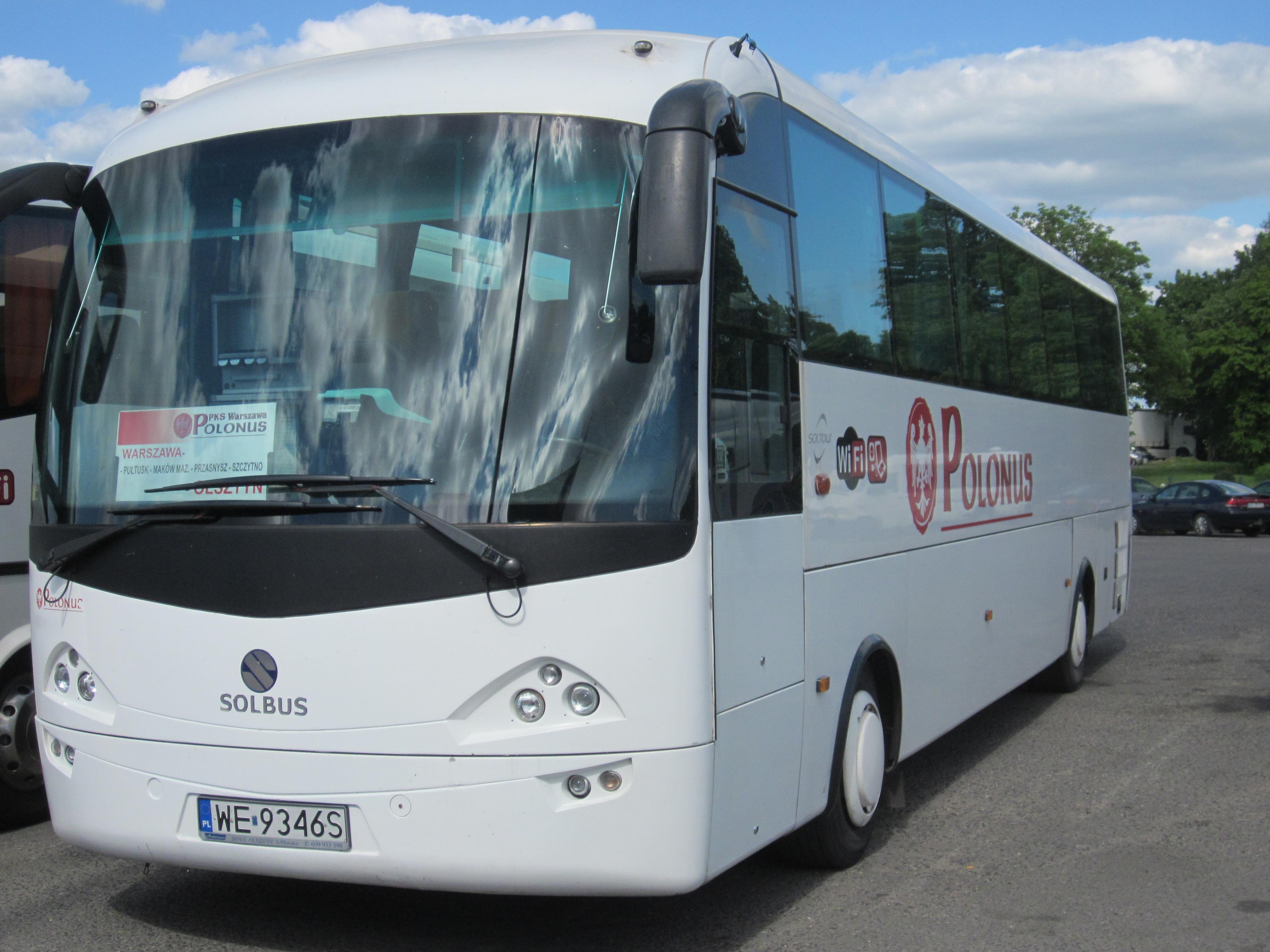 Autobus przewoźnika PKS Polonus